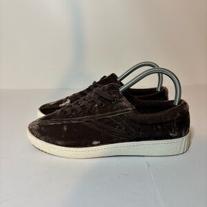 Tretorn® X Madewell Nylite Plus Sneakers Women’s Chocolate Brown Velvet Sz 8.5